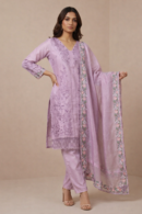 Lavender Embroidered 3 Piece Suit